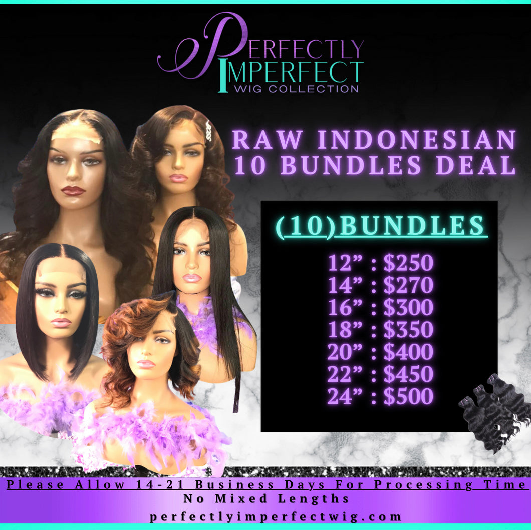 Raw Indonesian (10) Bundles Deal